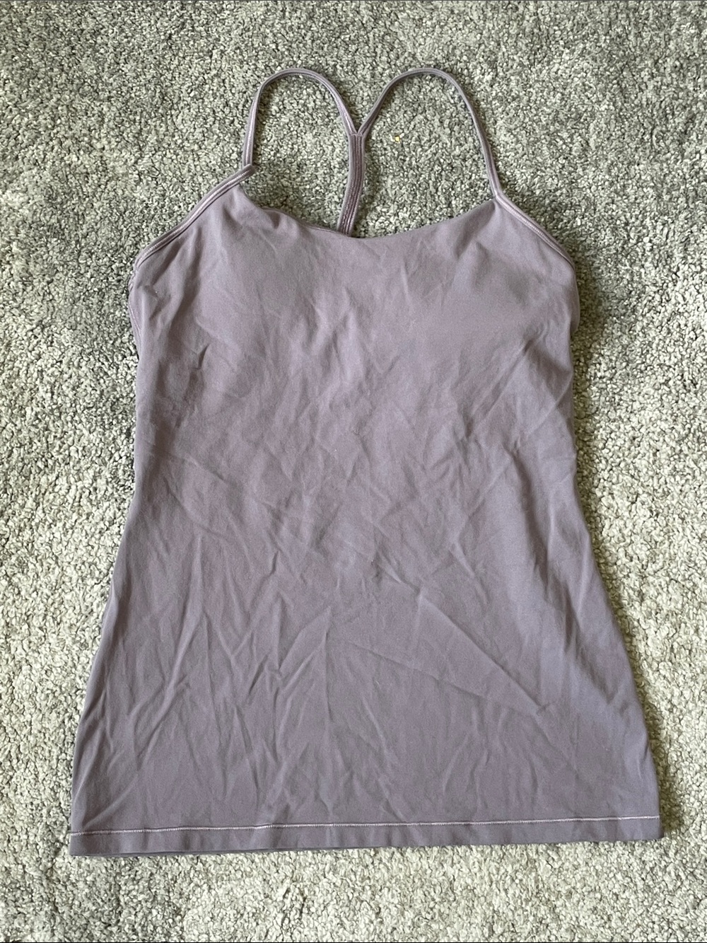 EC Lululemon Power Y Tank - Purple - Size 8